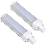 SATZOL 2 Pack 9W G24Q LED Bulb, Daylight 6000K G24Q-2 LED Bulb Light, 4 Pin G24Q-2 18W PL-C Compact 