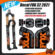 Fork fox 32 2021 orange sticker decal not decal sticker rockshox pice yari fox 40 fox taro fox