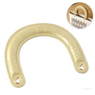 Crazy 2Pcs PU Leather Curved Bag Handles Easy Installation For  and Styles
