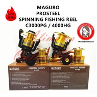 FREE SPOOL MAGURO PROSTEEL SPINNING FISHING REEL C3000PG 4000HG