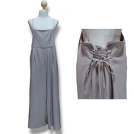 Gu Simple Light Purple Casual Jumpsuit JS013