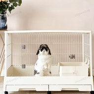 Rabbit Cage Luxury Design Rabbit Cage Large Anti-Spray Cat Cage Villa Spacious Rabbit House Indoor
