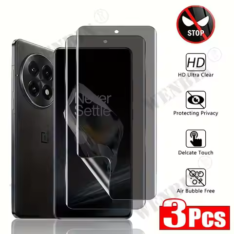 3Pcs Privacy Hydrogel Film For OnePlus 15 15R 13 13R 12 12R Privacy Screen Protector