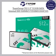 TeamGroup CX2 2.5" 512GB SATA Internal SSD 530MB/S T253X6512G0C101