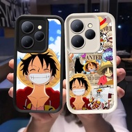 Q-67 One Piece Luffy Black white Case for Tecno Spark POP 20C 7 20 Go Go1s 9 Go1 2023 2024 Pro