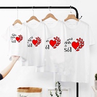 Family T-shirts for 3/4/5 People, Family model family uniforms are Number 1