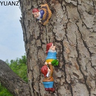 YUANZ Vui Bền Cây Trang Trí Nội Thất Treo TỰ LÀM Nhựa Leo núi Chú Lùn Cảnh Tượng Gnomes Trang trí