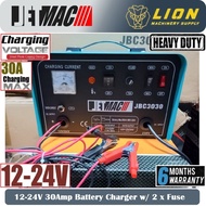 JETMAC 12-24V 30AMP Battery Charger w/ 2 x Fuse JBC3030 - Heavy Duty - 6 Months Local Warranty -
