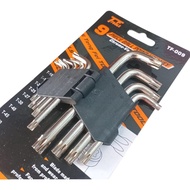 MAXSUPE L-WRENCH SET SHORT STAR HOLE AND TP HOLE 9 PCS 9PCS TROX KEY/