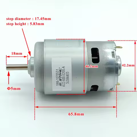 RS-775 Motor DC 12V-24V High Power Dual Ball Bearing Replace For BOSCH MAKITA DEWALT WORX HIKOKI HIT