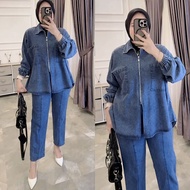 BOHEMIAN ZIPPER BLOUSE | OVERSIZE BLOUSE | JEANS BLOUSE