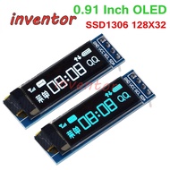 0.91 inch OLED Module White/Blue OLED 128X32 OLED LCD LED Display Module 0.91" IIC Communicate For A