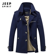 Jeep Spirit แจ็คเก็ตน้ำหนักเบาผ้าฝ้ายผู้ชายJaket Daki Gunung ลำลองกลางแจ้ง