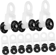 Cabilock 20pcs Curtain Track Pulley Curtain Pulleys Track Roller for Curtain Rail Sliding Glider Curtain Track Roller Accessories Curtain Rail Track Pulley Curtain Track Gliders