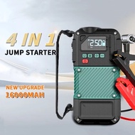 4 In 1 Jumper Powerbank Jumper Jump Starter Power Bank Tire Inflator Rechargeable Car Jumper Power B