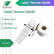 ECOPRINT THERMAL STICKER LABEL 40X30 - 40 X 30