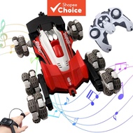 6WD,360,LED,,8-12, 6WD RC Stunt Truck - Kenderaan Kawalan Jauh Stunt dengan Gesture, Putaran 360°, L