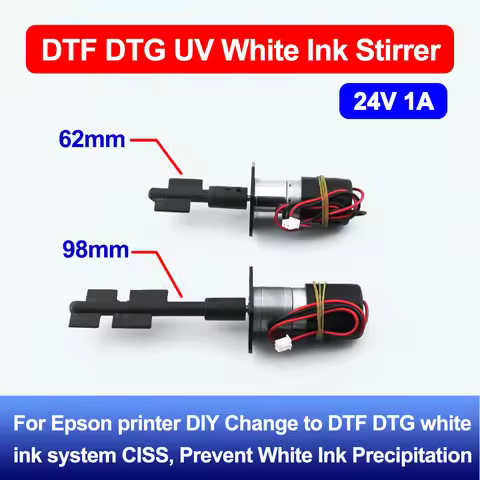 DTF White Ink Stirrer With Motor 62mm or 98mm 24V 1A For Epson printer DIY Change to DTF DTG UV CISS