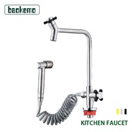 304 Stainless Steel Wall Mounted Faucet Portable Wall Mounted High Pressure Toilet Nozzle Bidet Mixer Tap Spray Gun Faucet Set(black/silver)