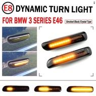 LED Dynamic Side Marker Turn Signal Blinker Flowing Water Blinker Flashing Light For BMW E46 320 Lim