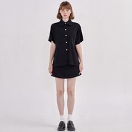 Pimnatta Fond Shirt – เสื้อเชิ้ต มีสไตล์ ชายเรียบ เนื้อผ้านุ่มเบาสบาย แมตช์ง่าย มีกระโปรง Match Look