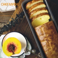 CHEFMADE Long Shape Non-Stick Loaf Pan Black Strip Type Cake Baking Tin Loaf Tin Baking Pan Bread Loaf Cake Oven Tray Carbon Steel WK9098