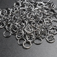 100pcs/Lots Stainless Steel Loop Split Open Jump Rings Connector Findings 8mm