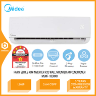 Midea Fairy Series Non Inverter R32 Wall Mounted Air Conditioner 1.0 HP Smart Control 3 Star Rating Air Cond MSMF-10CRN8 MSMF10CRN8 Penghawa Dingin