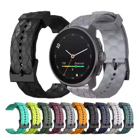 Silicone 20mm 22mm Watch Band for SUUNTO OCEAN/Vertical/Pace Sports Strap for SUUNTO 3/9 5 PEAK Pro/