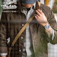 MADEN brand new men tough guy American retro cotton stand collar canvas single-breasted oil wax Aram
