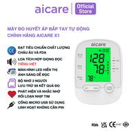 Máy Đo Huyết Áp Bắp Tay Tự Động Chính Hãng AICARE X1 Giọng Nói Tiếng Việt Dành Cho Cá Nhân Dễ Dàng S