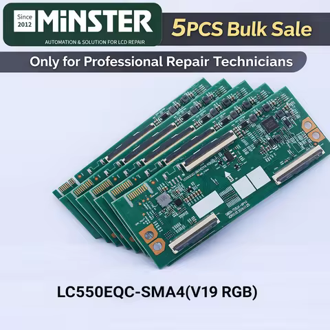5PCS Original T-CON Logic Board 5800-T55LV1-9P10 for LG LC550EQC-SMA4 V19 RGB 4K LCD TV Panel Repair