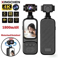 XINGCHEN Motorized Rotation 4K WIFI Portable Camera action cam 4k Digital Cameras Video Recorder Pol