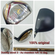 golf Wood Dunlop model Dunlop Au stainless -wood 3 - Loft 16 deg-right handle - without Cover 100% o