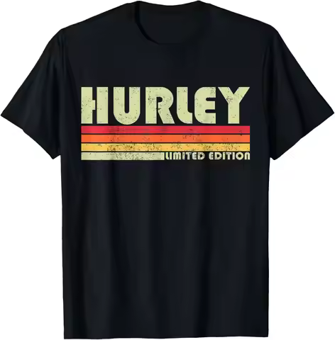 Retro Hurley Home State Cool 70S 80S Style Sunset T-Shirt Men Vintage Graphic T‑Shirt, Casual Crew N