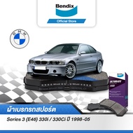 Bendix ผ้าเบรค BMW Series 3 (E46) 318i/ 323i/ 328i/ Series Z Z4 (ปี 1998-ขึ้นไป)ดิสเบรคหน้า+ดิสเบรคห