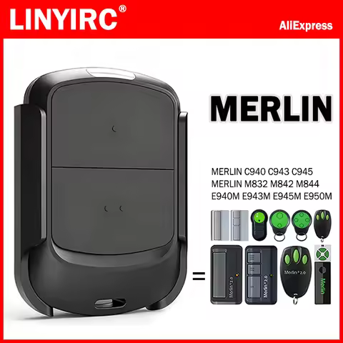 Work With MERLIN M832 M842 M844 E950M E945M E943M E940M C945 C943 C940 Garage Door Remote Control 43