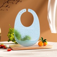 Others - 寶寶用餐圍兜 矽膠飯兜 兒童口水巾 免洗防水圍嘴 嬰兒吃飯兜 防髒－淺藍色