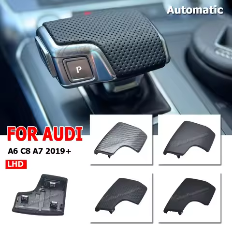 4K1713139D 4K1 713 139D Gear Shift Knob Cover Perforated LHD For Audi A6 C8 A7 2019+ Q7 A8 Q8 RS7 Bl