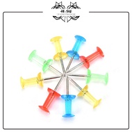 Transparent Color Push Pin (Random mix 10pcs) 50 pcs Memo Push Pin Notification Board Photo Pin Memo