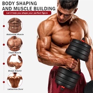 SPORT【Ready Stock】40KG Dumbbell Set & Adjustable Barbell Converter Weight Lifting handsel 40cm Conne