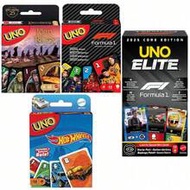 Mattel UNO F1 Card Game, Suitable For Family, Travel And Outdoor Camping, Cards Printed With F1 Raci
