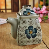 Japanese Style Ceramic Seasoning Bottle Sealed Soy Sauce Pot Jingdezhen Oil Bottle Vinegar Jar Aesth