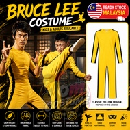 JomCostume Bruce Lee Costume Kids Adults Yellow Jumpsuit Kung Fu Martial Arts Cosplay Outfit Hallowe