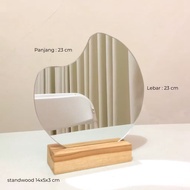 Aesthetic Mirror Biscuits/ Aesthetic mirror/ Regular mirror Unique mirror/ Table mirror/ Mirror/ Gla