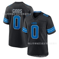 Same Day DeliveryNFL Rugby Jersey Jersey 0 Black Jahmyr Gibbs Jersey usps