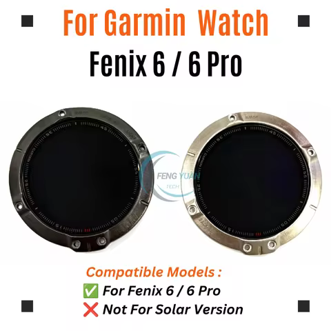 LCD Screen Replacement For Garmin Fenix 6 6 Pro Non-Solar Version Display Repair Parts