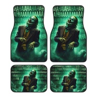 4-Piece Set Car Feet Mat WB (Warner Brothers) Gothan City Joker HAHA-All Season Protective Feet Mat,
