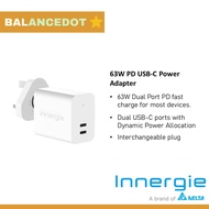 Innergie C6 Duo USB-C PD Charger 2-Port Type C Fast Charger Laptop Charger QC4.0+ PPS Power Adapter 