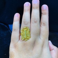 REPLIKA Aceh door ring 24krt Gold Plated Crum Light Gold 8 grams Premium Gold Replica Women's Ring